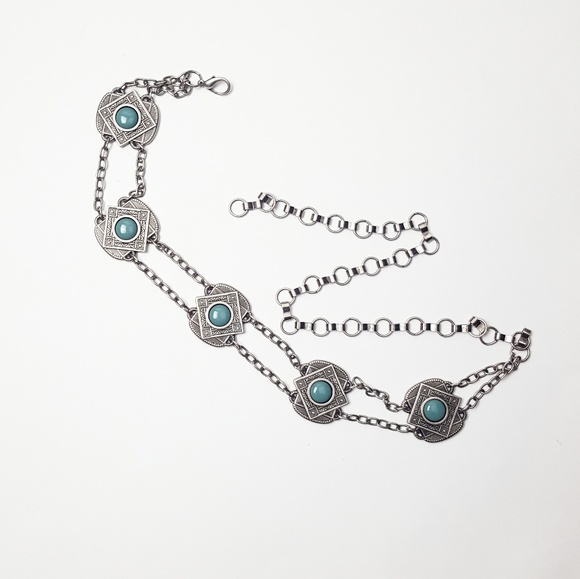 Accessories - Turquoise Chain Belt